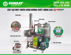 Cấu tạo máy chiên chân không SUNSAY